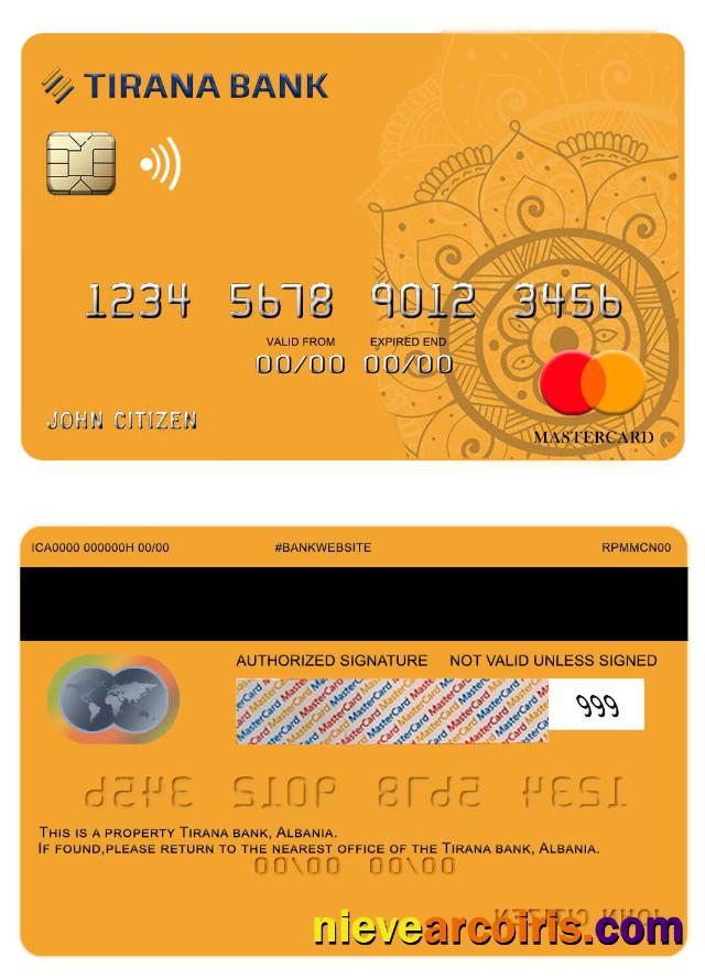Albania Tirana bank  mastercard